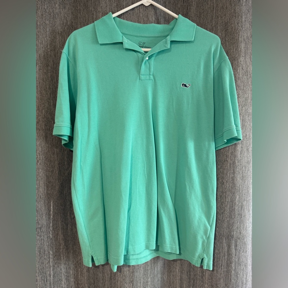 Vineyard Vines Men's Teal Polo Shirt